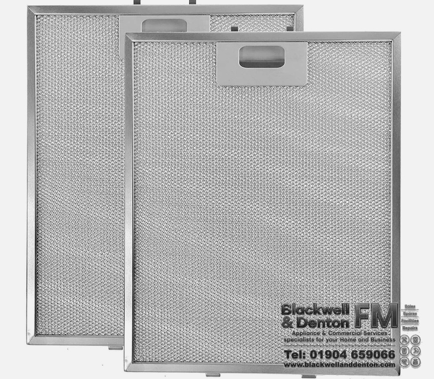 Compatible Bosch Neff Siemens Cooker Hood Metal Grease Filter Pack of 2 | 310 x 250mm | Alt. 353110