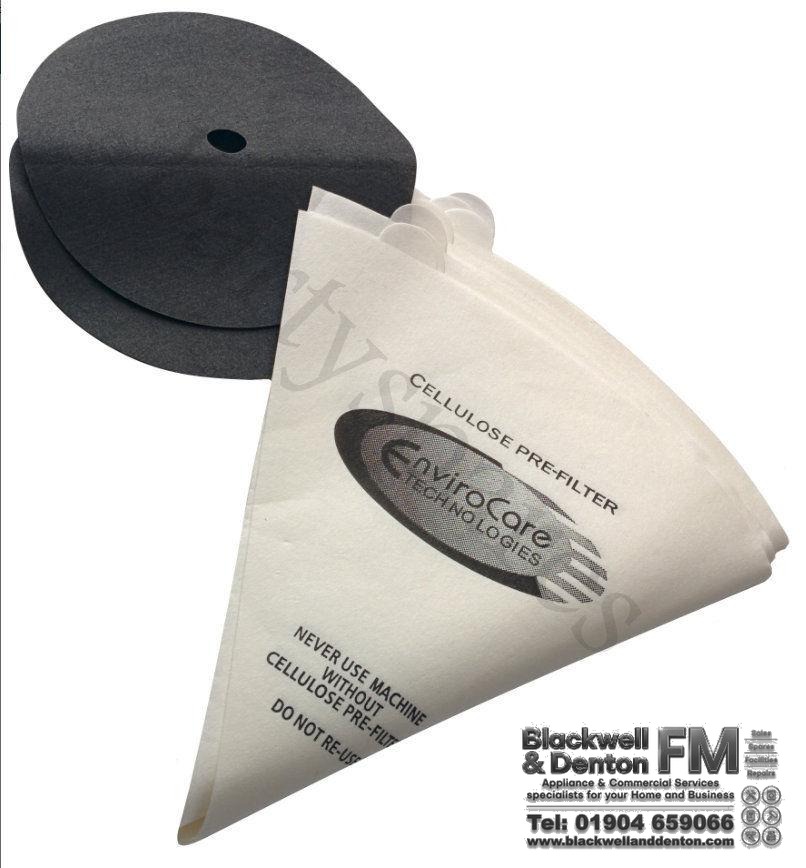 Compatible Filter Queen Vacuum Cleaner Cone Filter Set | Pack of 12 Fits Model 50047