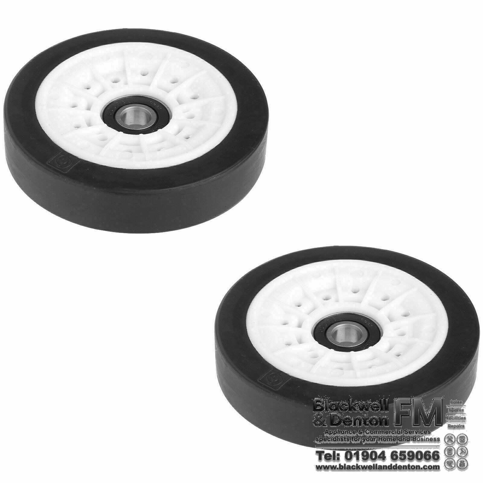 2 x BEKO DPU8380X DCU7230S DCU7230B DCU7230W Tumble Dryer Drum Support Wheel