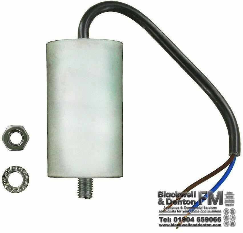 Universal Capacitor (60uF / 60MFD, 450VAC) with 21cm Cable Connectors