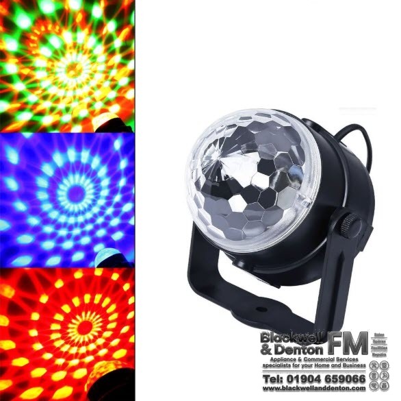 Rotating Disco KTV Bar Party Stage Lighting – LED RGB Crystal Ball Light