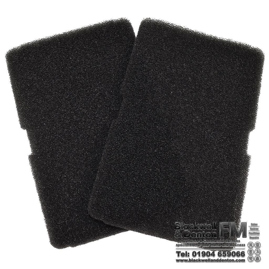 Two Tumble Dryer Evaporator Black Filter Sponge Mesh for Beko DPU8380X Series