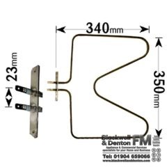 Philips Whirlpool Cooker Bottom Oven Element 1100W ELE2000