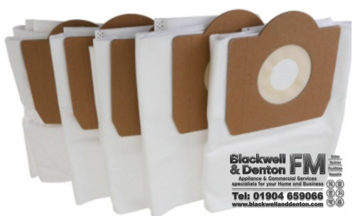 Parkside Lidl Wet & Dry Vacuum Cleaner Dust Bags Pack of 5 - 5-Layer Microfibre - PNTS 30/6 S PNTS 30/5 E