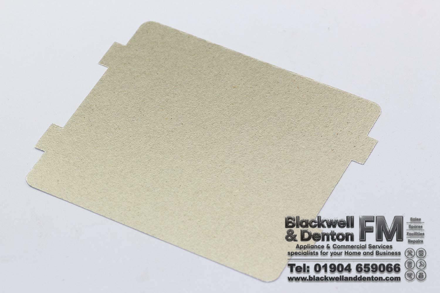 KENWOOD Microwave Waveguide Cover Board Mica Splash Panel 108 x 99 mm