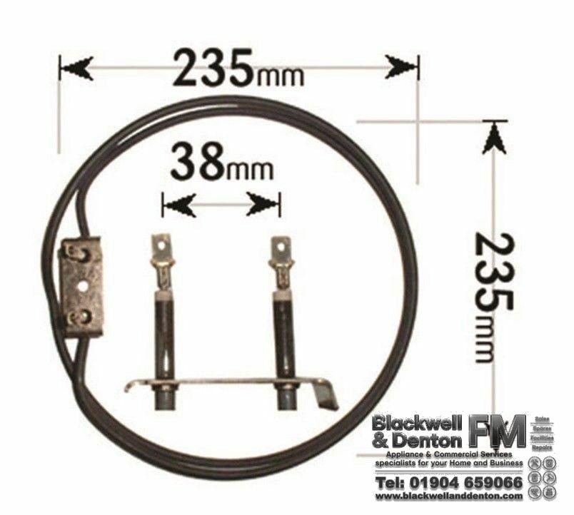 Hotpoint Creda Belling Indesit fan oven cooker element 6224745 C00199665