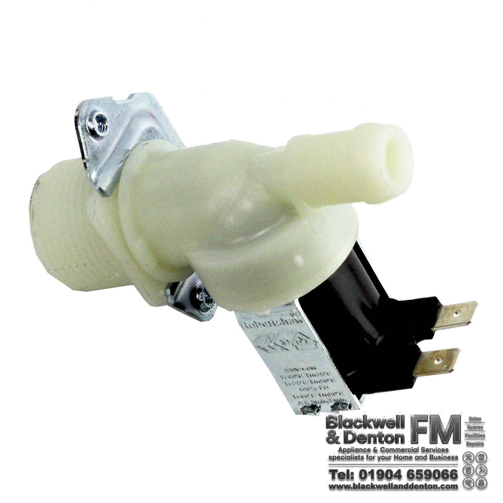 UNIVERSAL Dishwasher Solenoid Valve Electric Water Fill Single Inlet 3/4"