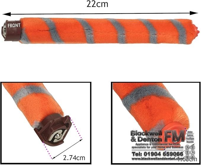 Shark Soft Brushroll Brush Roll Bar compatible with Shark DuoClean 220mm
