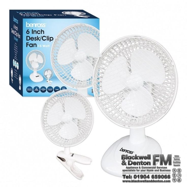 6″ Clip On 2-in-1 Desk Fan