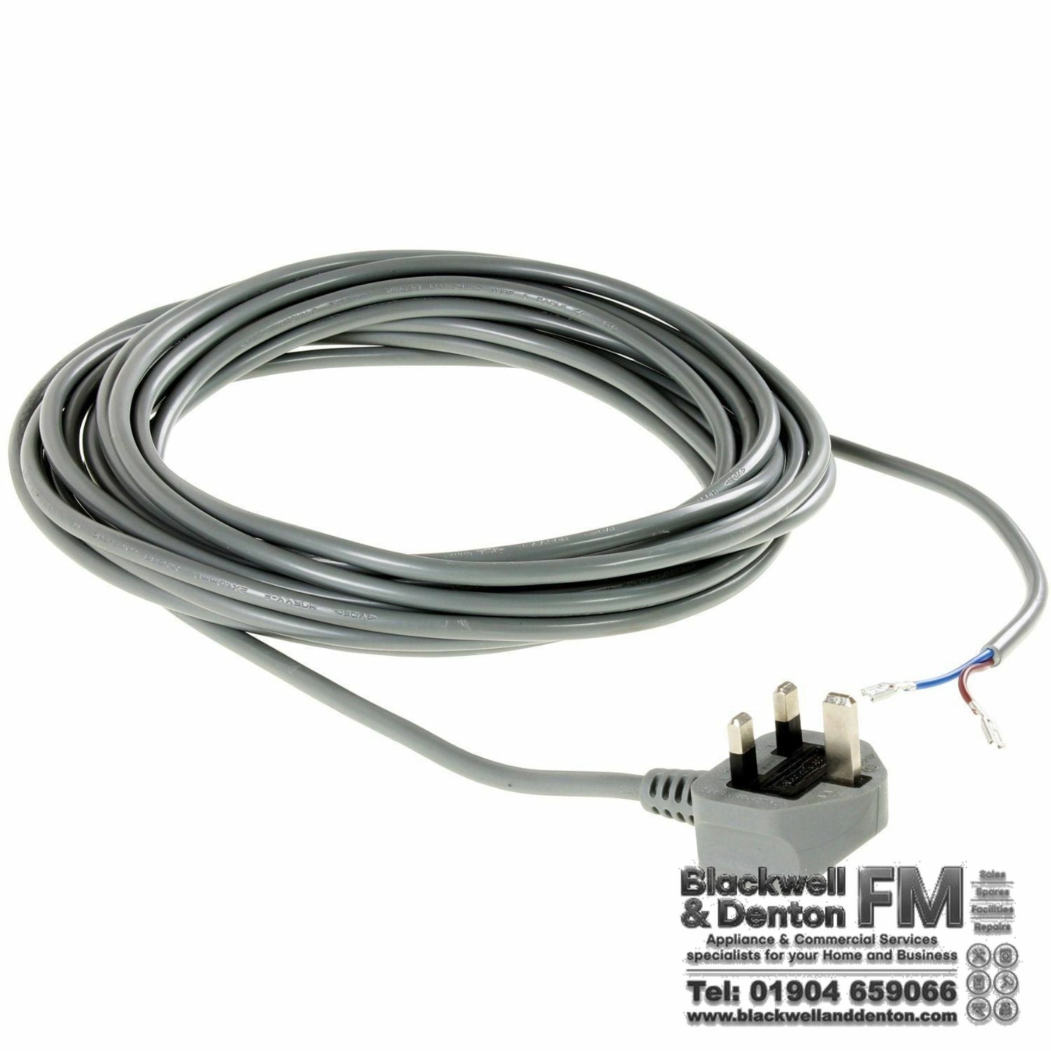Compatible Vax Vacuum Cleaner Mains Cable Flex 9.4m | Spade Connectors Fitted | U87 U88 U89 U90 U91 Mach Air Reach