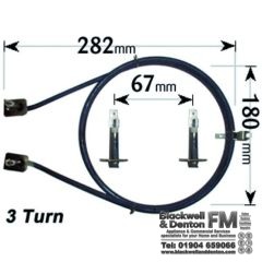 Tricity Cooker Fan Oven Element 3 Turn 2500W ELE4074
