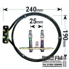 Philips Whirlpool Cooker Fan Oven Element 2 Turn 2600W ELE4083