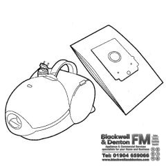 Bosch Vacuum Cleaner Paper Dust Bags (Type K) SDB303