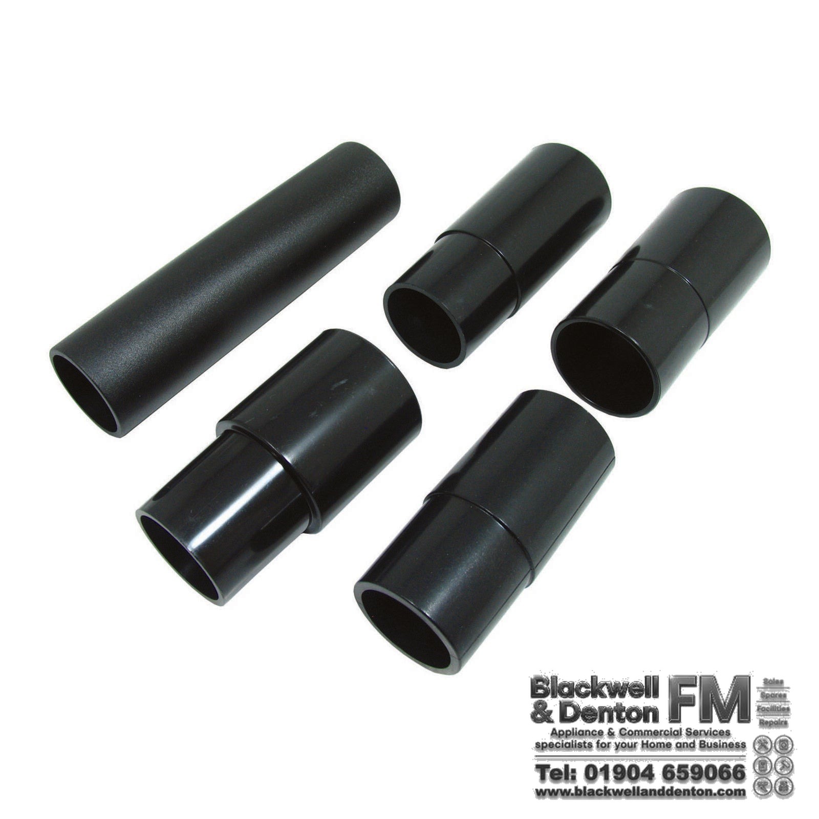 Universal Vacuum Cleaner Power Tool & Dust Extraction 35mm, 32mm & 30mm Hose Adaptor Kit (Pack of 5)