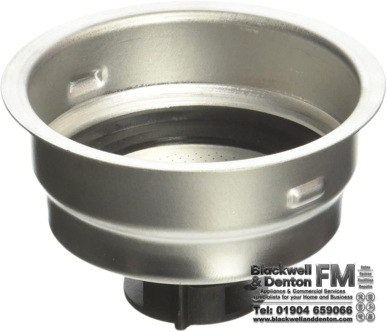 Genuine Original DeLonghi BAR32, EC155, EC270, EC460, EC702, ECO310.BK Series Two Cup Filter Assembly