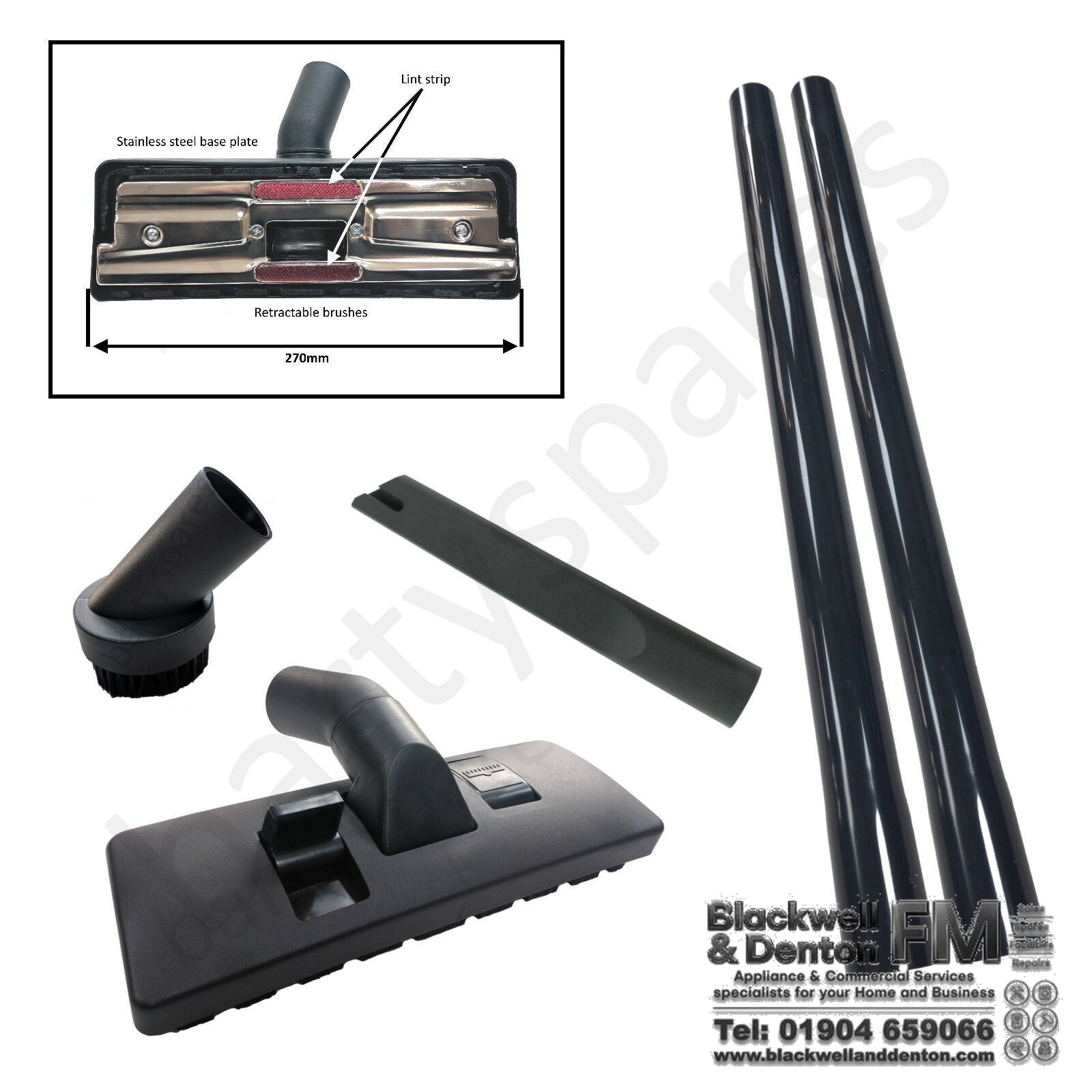 ASDA WICKES ALDI LIDL TESCO Vacuum Cleaner Hoover Rods Tool Kit Brush Nozzle Pipe Tube 32mm