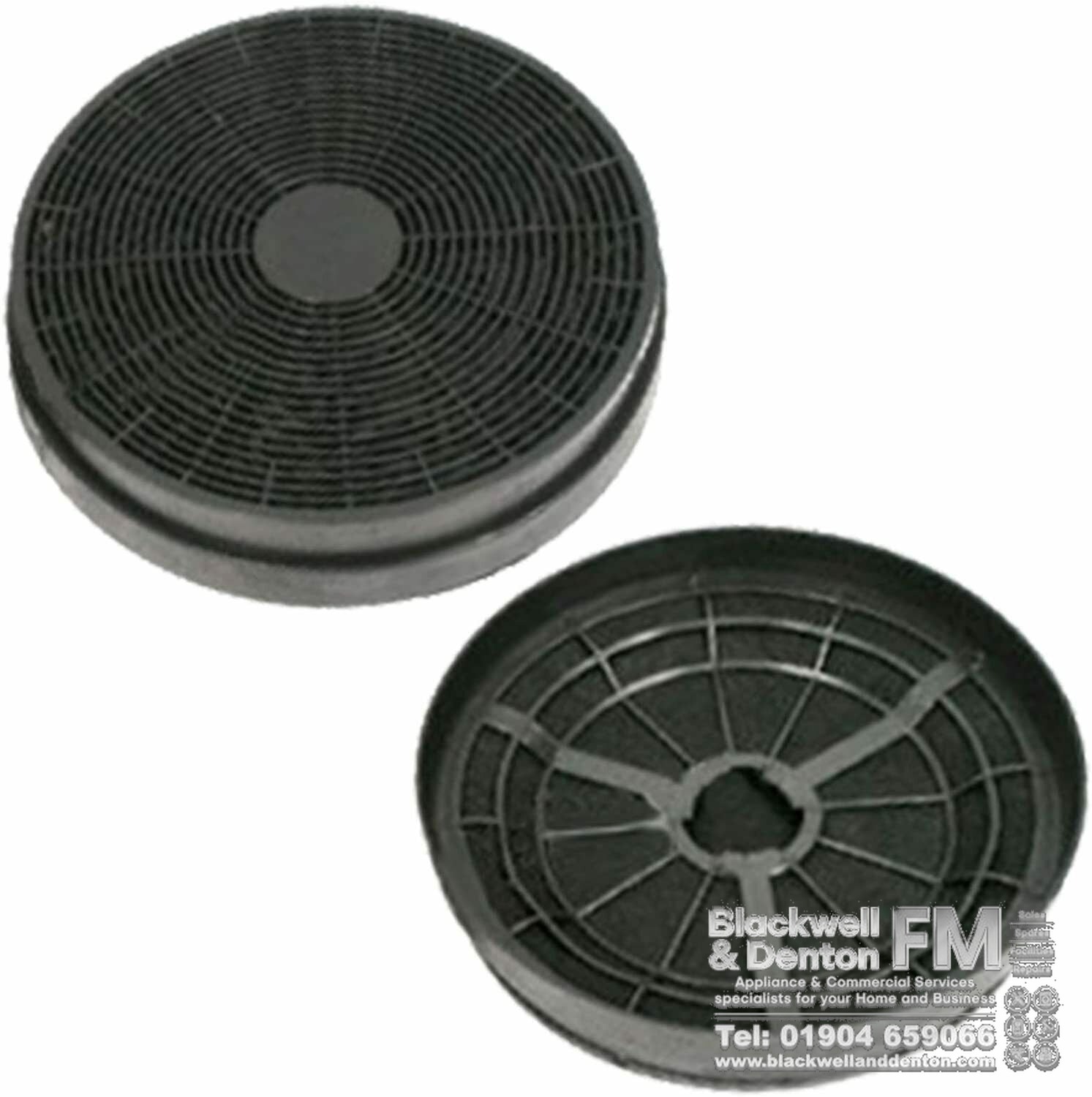 2 x Carbon Charcoal Cooker Hood Filters XST1 175mm for Homeking