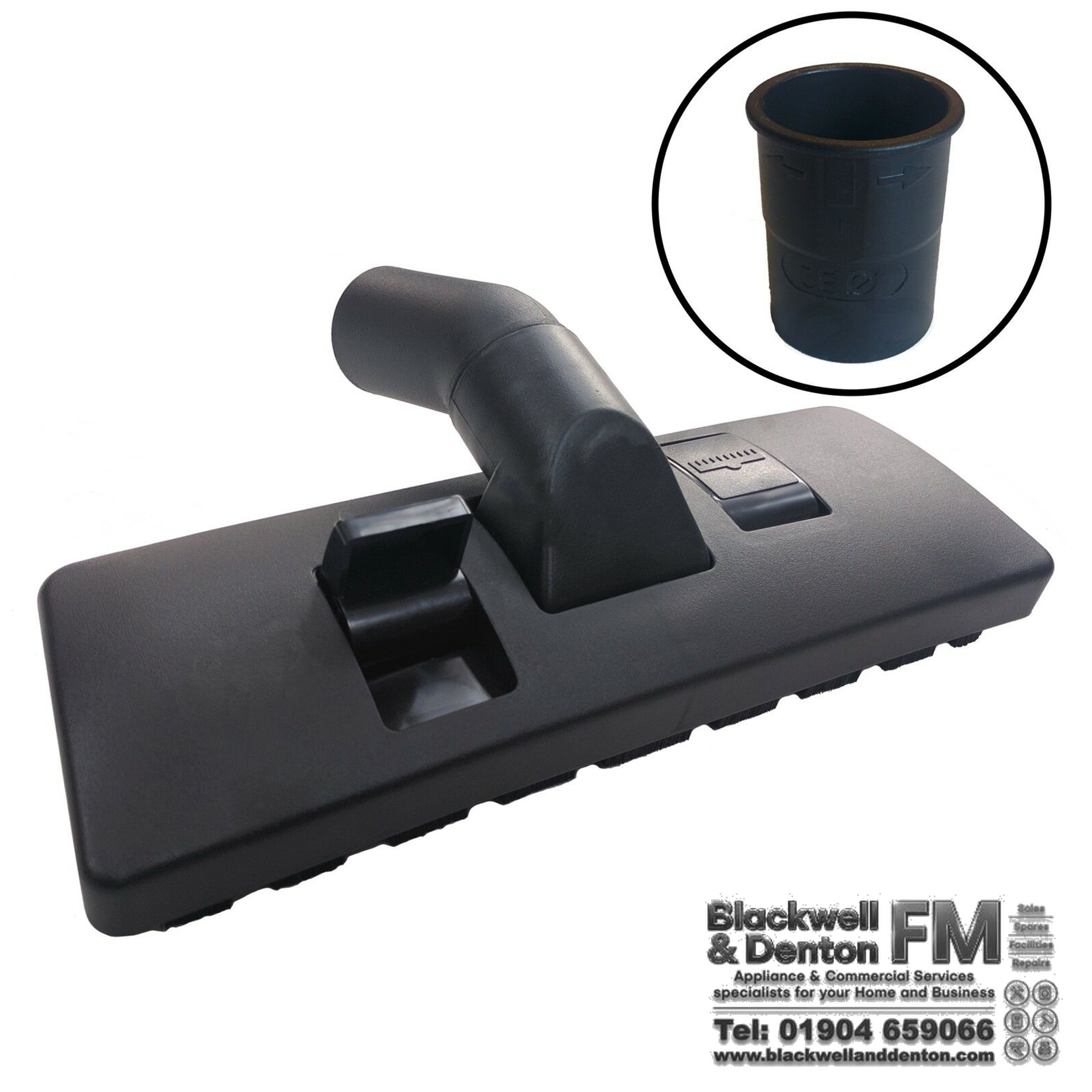 Titan Vacuum Cleaner Combi Floor Tool – Stainless Steel, 32mm & 35mm (Compatible, Adaptor Included)