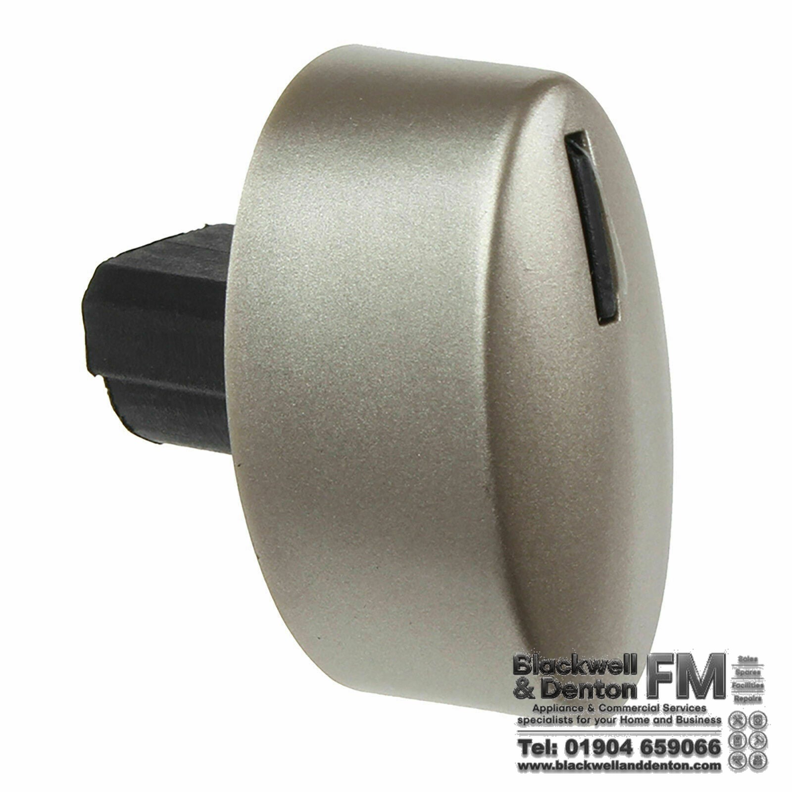 Neff Hob Control Knob – Silver Oval Dial, Compatible Part 189685 / 00416861