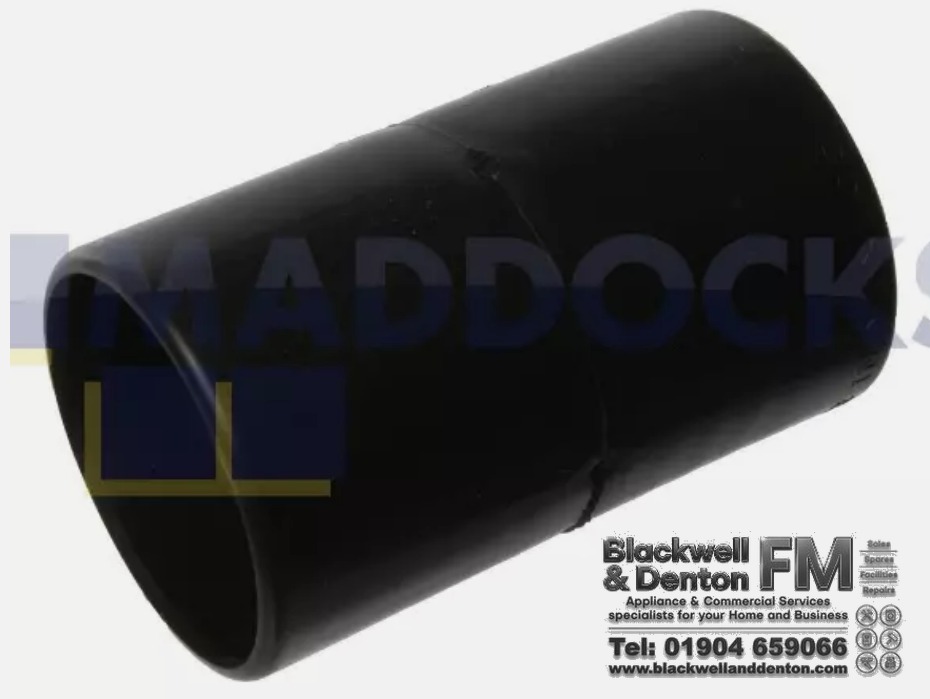 Universal Black Spiral Vacuum Hose Connector – 38mm | Fits Numatic Henry Hetty Vax & More