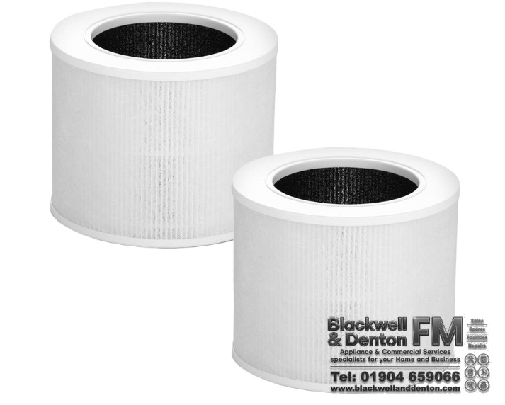 2 Pack Air Purifier Replacement Filter Compatible with Levoit Core Mini-RF High-Efficiency Activated Carbon HEPA 3-in-1 Filters